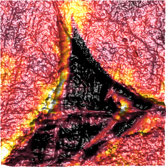 环氧树脂嵌入式碳纤维纳米STHM图像纳米级属性图。