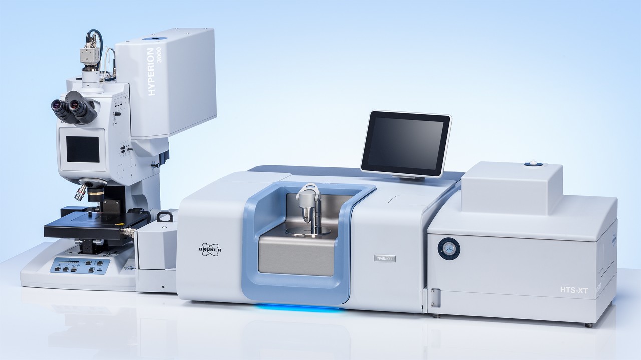 INVENIO FT-IR Spektrometer配有触摸屏和HYPERION 3000 FT-IR Mikroskop