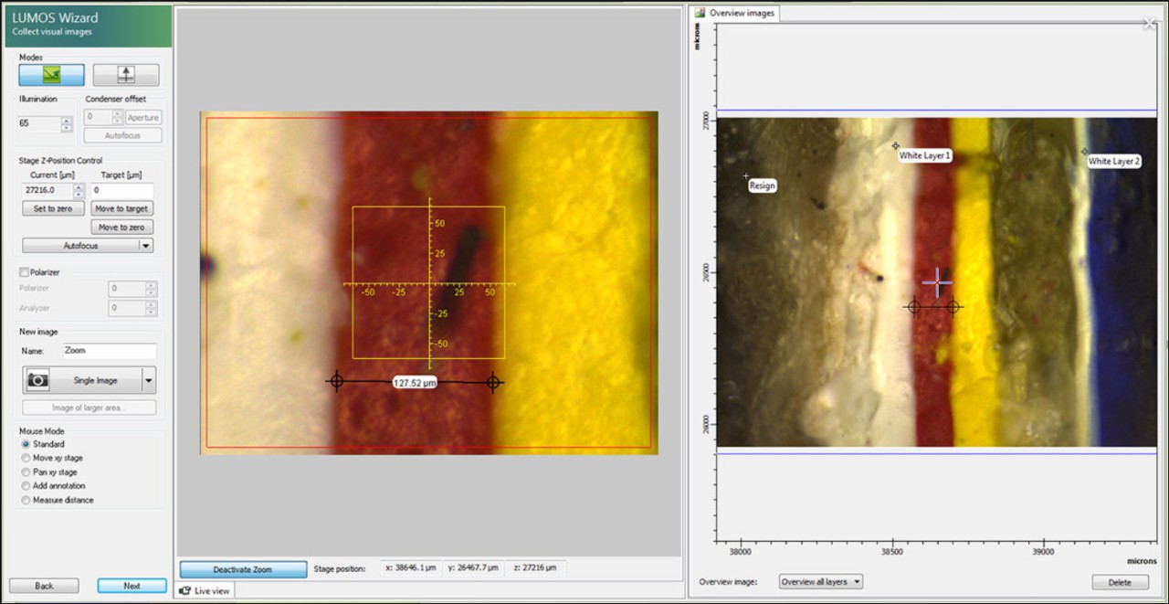 Opus软件的屏幕截图：视觉样本检查，以获取单个和组装的视觉概述。