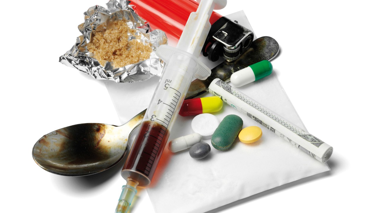 Drogues et matériel d'injection。